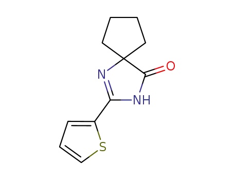 Molecular Structure of 1199814-93-1 (2-(2-thienyl)-1,3-diazaspiro[4.4]non-1-en-4-one)
