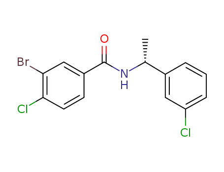 (R)-3-bromo-4-chloro-N-(1-(3-chlorophenyl)ethyl)benzamide