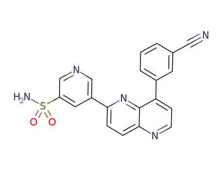 5-[8-(3-cyanophenyl)-1,5-naphthyridin-2-yl]-3-pyridinesulfonamide