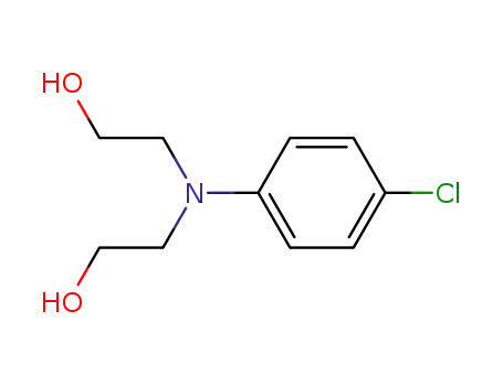 Molecular Structure of 13127-77-0 (N,N-bis(2-hydroxyethyl)-p-chloroaniline)