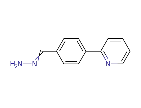 Molecular Structure of 257907-05-4 (N-[4-(2-pyridyl)phenylmethylidene]hydrazine)