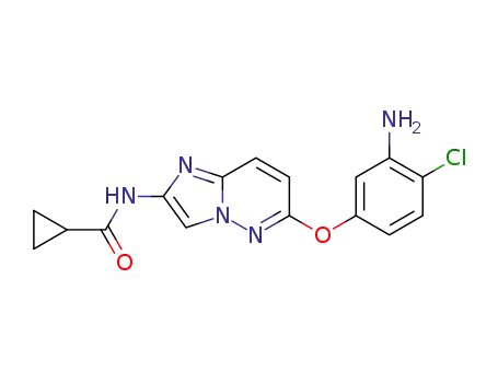 N-[6-(3-amino-4-chlorophenoxy)imidazo[1,2-b]pyridazin-2-yl]cyclopropanecarboxamide