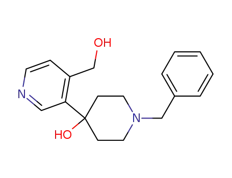 Molecular Structure of 1017599-02-8 (1'-benzyl-4-hydroxymethyl-2',3',5',6'-tetrahydro-1'H-[3,4']bipyridinyl-4'-ol)