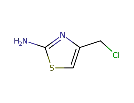 Molecular Structure of 7250-84-2 (4-(chloromethyl)-2-thiazolamine)