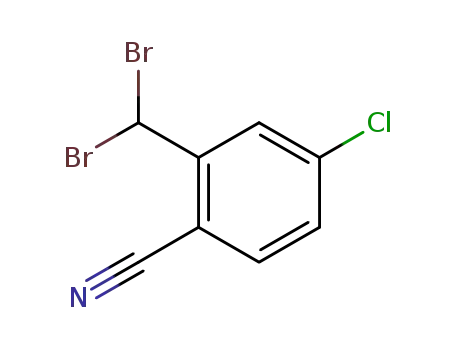 4-chloro-2-(dibromomethyl)-benzonitrile