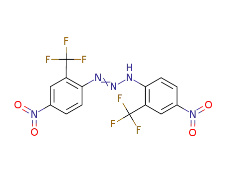Molecular Structure of 1243357-92-7 (1,3-bis[4-nitro-2-(trifluoromethyl)phenyl]triazene)