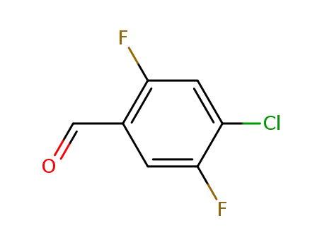 Molecular Structure of 879093-02-4 (4-CHLORO-2,5-DIFLUOROBENZALDEHYDE)