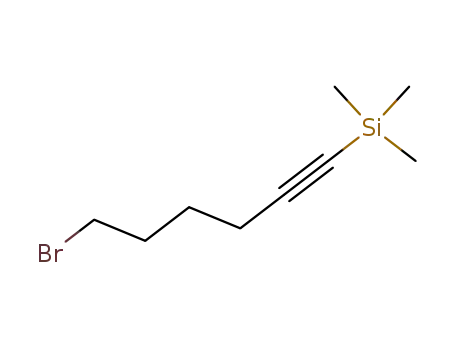 Molecular Structure of 91656-99-4 (Silane, (6-bromo-1-hexynyl)trimethyl-)
