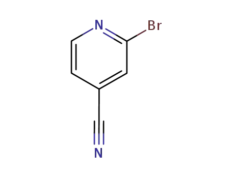 Molecular Structure of 10386-27-3 (2-Bromo-4-cyanopyridine)