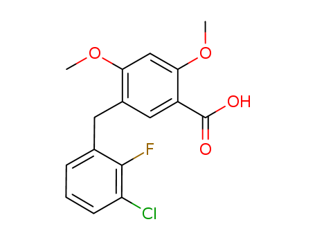 5-(3-Chloro-2-fluorobenzyl)-2,4-dimethoxybenzoic acid