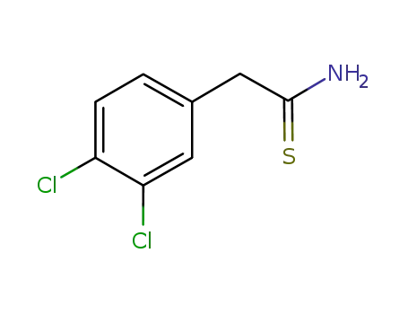 Molecular Structure of 165597-75-1 (2-(3,4-dichlorophenyl)ethanethioamide)