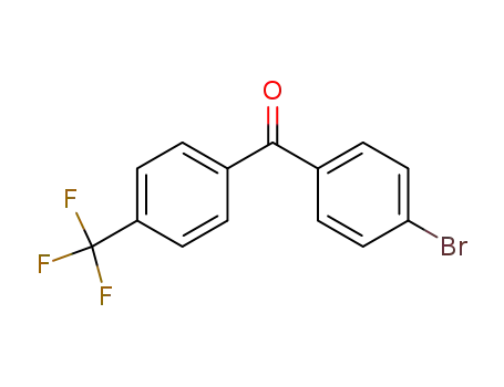 Molecular Structure of 21084-23-1 (Methanone, (4-bromophenyl)[4-(trifluoromethyl)phenyl]-)