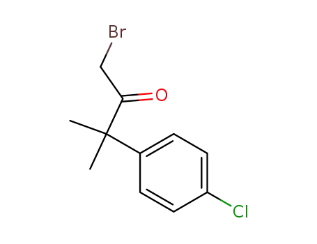 Molecular Structure of 99519-64-9 (1-bromo-3-(4-chloro-phenyl)-3-methyl-butan-2-one)