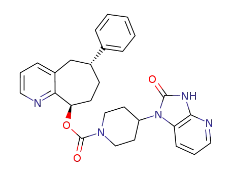 (6,9-trans)-6-phenyl-6,7,8,9-tetrahydro-5H-cyclohepta[b]pyridin-9-yl 4-(2-oxo-2,3-dihydro-1H-imidazo[4,5-b]pyridin-1-yl)piperidine-1-carboxylate