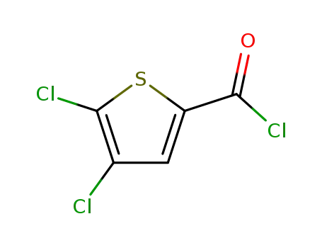 Molecular Structure of 89283-13-6 (4,5-dichlorothiophene-2-carbonyl chloride)
