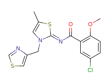5-chloro-2-methoxy-N-[(2Z)-5-methyl-3-(1,3-thiazol-4-ylmethyl)-1,3-thiazol-2(3H)-ylidene]benzamide