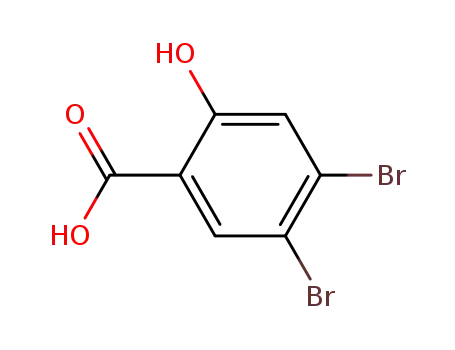 Molecular Structure of 142167-44-0 (Benzoic acid, 4,5-dibromo-2-hydroxy-)