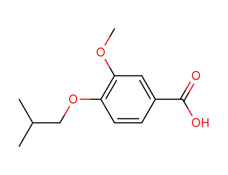 Molecular Structure of 3535-35-1 (4-ISOBUTOXY-3-METHOXY-BENZOIC ACID)