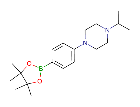 Piperazine, 1-(1-methylethyl)-4-[4-(4,4,5,5-tetramethyl-1,3,2-dioxaborolan-2-yl)phenyl]-