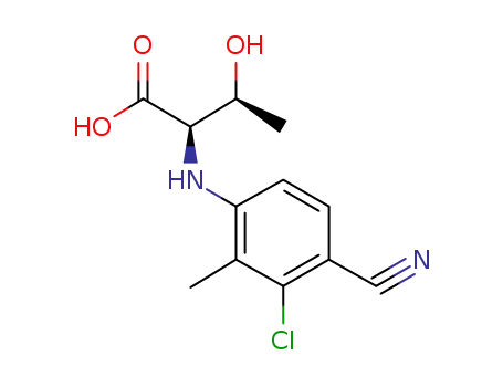 (2R,3S)-2-(3-chloro-4-cyano-2-methylphenylamino)-3-hydroxybutanoic acid