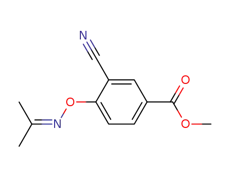 3-cyano-4-isopropylideneaminooxy-benzoic acid methyl ester