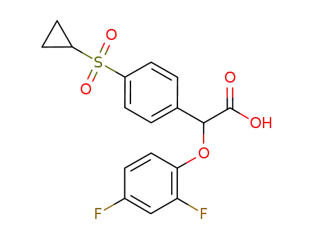 2-(4-cyclopropanesulfonylphenyl)-2-(2,4-difluorophenoxy)acetic acid