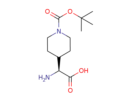 Molecular Structure of 368866-11-9 ((S)-1-BOC-4-(AMINOCARBOXYMETHYL)PIPERIDINE)