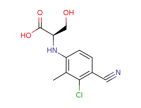 (R)-2-(3-chloro-4-cyano-2-methylphenylamino)-3-hydroxypropanoic acid