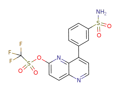 8-[3-(aminosulfonyl)phenyl]-1,5-naphthyridin-2-yltrifluoromethanesulfonate