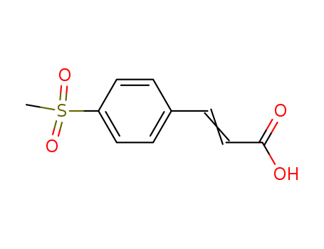 2-Propenoic acid,3-[4-(methylsulfonyl)phenyl]- cas  5345-30-2