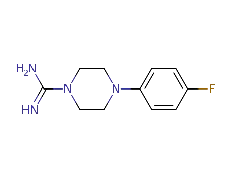 Molecular Structure of 77723-19-4 (4-(4-fluorophenyl)piperazine-1-carboximidamide)
