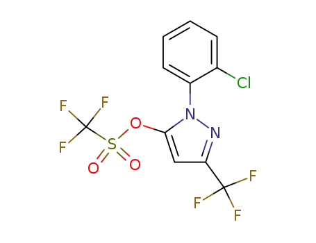 trifluoromethanesulfonic acid 2-(2-chlorophenyl)-5-trifluoromethyl-2H-pyrazol-3-yl ester