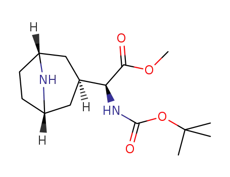 methyl-(2S)-2-(tert-butoxycarbonyl)-amino-2-[-8-aza-bicyclo[3.2.1]-oct-3-yl]-exo-acetate