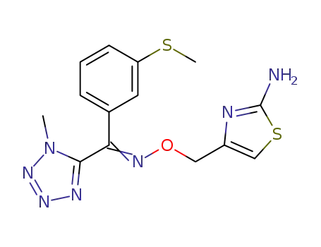 4-{[({[3-(methylsulfanyl)phenyl](1-methyl-1H-tetrazol-5-yl)methylene}amino)oxy]methyl}-1,3-thiazol-2-amine