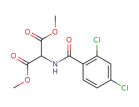 Molecular Structure of 796875-13-3 (Propanedioic acid, [(2,4-dichlorobenzoyl)amino]-, dimethyl ester)