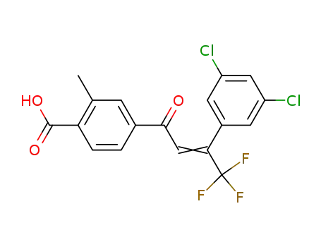 4-[3-(3,5-dichlorophenyl)-4,4,4-trifluoro-2-butenoyl]-2-methylbenzoic acid