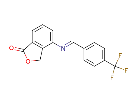 (E)-4-(4-(trifluoromethyl)benzylideneamino)isobenzofuran-1(3H)-one