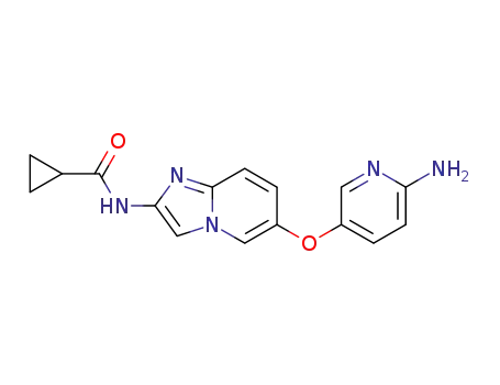 N-{6-[(6-aminopyridin-3-yl)oxy]imidazo[1,2-a]pyridin-2-yl}cyclopropanecarboxamide