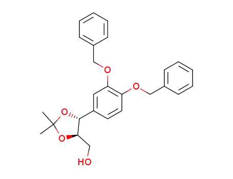 ((4R,5R)-5-(3,4-bis(benzyloxy)phenyl)-2,2-dimethyl-1,3-dioxolan-4-yl)methanol