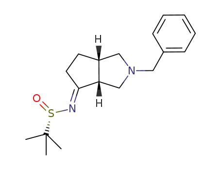 (S)-N-[(3aR,4E,6aS)-2-benzyl-octahydrocyclopenta[c]pyrrol-4-ylidene]-2-methylpropane-2-sulfinamide
