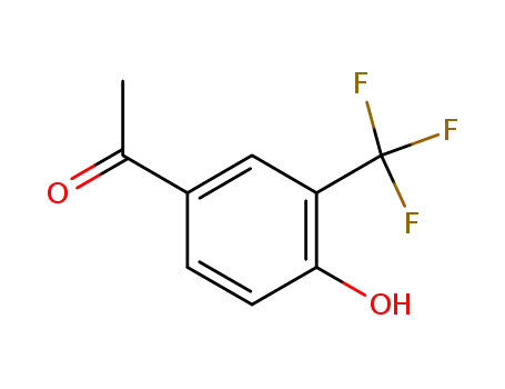 Molecular Structure of 149105-11-3 (4'-HYDROXY-3'-(TRIFLUOROMETHYL)ACETOPHENONE)