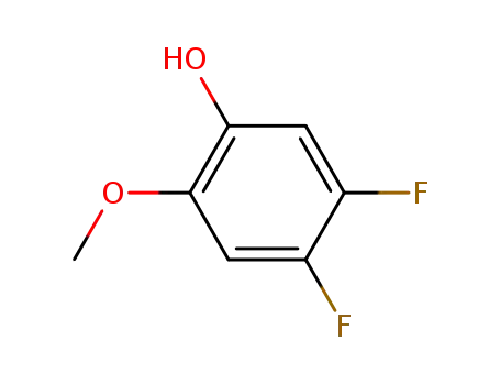 Molecular Structure of 246029-17-4 (Phenol, 4,5-difluoro-2-methoxy- (9CI))