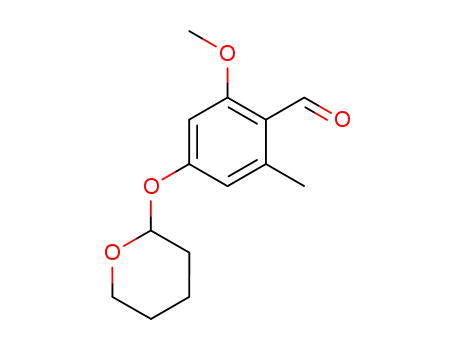 2-methoxy-6-methyl-4-(tetrahydro-pyran-2-yloxy)-benzaldehyde