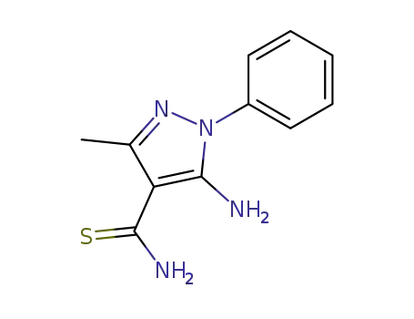 1H-Pyrazole-4-carbothioamide, 5-amino-3-methyl-1-phenyl-
