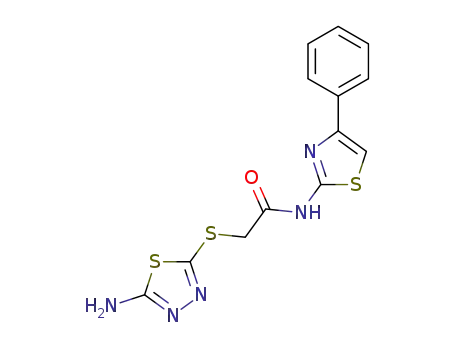 2-[(5-amino-1,3,4-thiadiazol-2-yl)thio]-N-(4-phenyl-1,3-thiazol-2-yl)acetamide