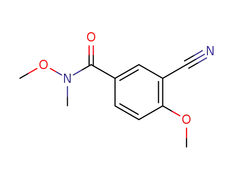 Molecular Structure of 1202376-84-8 (3-cyano-N,4-dimethoxy-N-methylbenzamide)