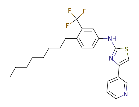 N-(4-octyl-3-(trifluoromethyl)phenyl)-4-(pyridin-3-yl)thiazol-2-amine