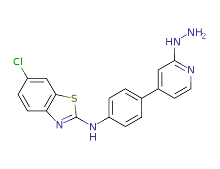 (6-chloro-benzothiazol-2-yl)-[4-(2-hydrazino-pyridin-4-yl)-phenyl]-amine