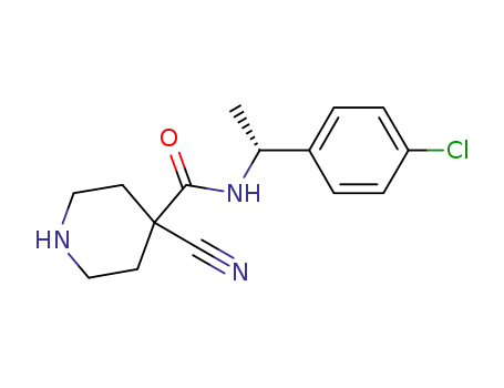 (R)-N-(1-(4-chlorophenyl)ethyl)-4-cyanopiperidine-4-carboxamide