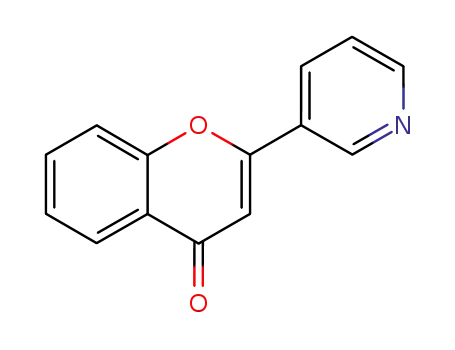 Molecular Structure of 3327-27-3 (2-(pyridin-3-yl)-4H-chromen-4-one)